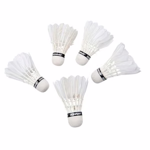 Donnay plunksniniai badmintono skrajukai, 5 vnt., balti