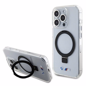 BMW žiedo stovas M kolekcija Magnetinis dėklas telefonui iPhone 15 Pro - skaidrus
