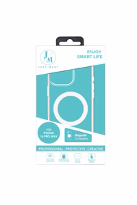 JM MAGSAFE CRYSTAL I dėklas iPhone 16 Pro Max skaidrus