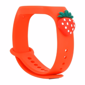 Vaikiškas dirželis Smart Band M5/M6/M7 raudona braškė