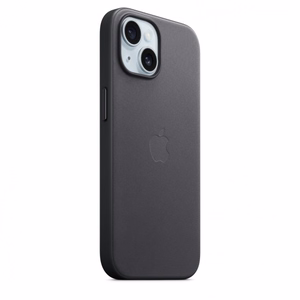 Apple FineWoven dėklas su MagSafe, skirtas iPhone 15, juodas (MT393ZM/A)