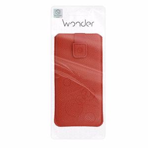 WONDER Deko Dėklas telefonui (dydis XL) skirtas Iphone 15/15 Pro/Iphone 16/16 Pro/Samsung S24/S24 Plus/S25/S25 Plus/A53/A55 5G raudonas