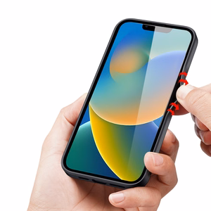 Dux Ducis Fino dėklas telefonui iPhone 14 Plus raudonas, pagamintas iš nailono