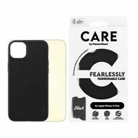 CARE by PanzerGlass Drąsiai madingas dėklas telefonui iPhone 15 Plus – juodas