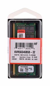 Kingston 32GB 5600MT/s DDR5 Non-ECC CL46 atmintis