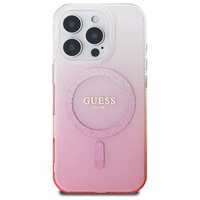 Guess IML Glitter Gradient MagSafe iPhone 16 Pro Max dėklas - Pink