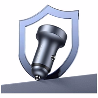 Automobilinis įkroviklis USAMS CC327 Aluminium 45W USB-A USB-C tarnish