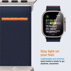 Spigen Fit Lite Ultra dirželis Apple Watch 4/5/6/7/8/9/SE/Ultra (42/44/45/49 mm) - tamsiai mėlynas
