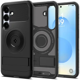 Spigen Slim Armor Mag MagSafe dėklas telefonui Samsung Galaxy S25 - juodas