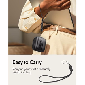 ESR Pulse Halolock MagSafe dėklas AirPods 4, juodas