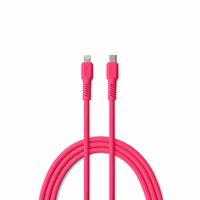 COLORUM laidas USB-C - Lightning 1,8m 2,4A CK12-CL-02 xMagenta