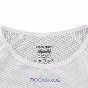 Rockbros YDBX001 moteriški greitai džiūstantys berankoviai dviratininko marškinėliai XL / XXL - balta