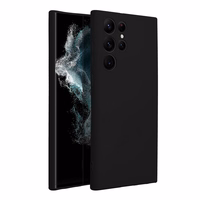 SILIKONINIS dėklas telefonui SAMSUNG S22 Ultra juodas