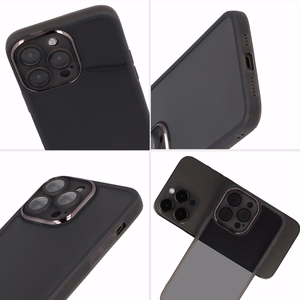 Apsauginis objektyvo dėklas Tecno Spark Go 2023/Pop 7/Pop 7 Pro - juodas skaidrus