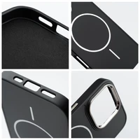 FRAME MAG COVER magnetinis dėklas telefonui, suderinamas su MagSafe, skirtas IPHONE 11, juodas