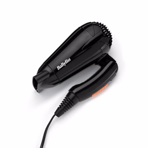 BaByliss Travel Dry 2000 5344E – plaukų džiovintuvas, 2000 W, juodas