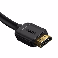 Baseus HDMI 2.0 kabelis 4K 60 Hz 3D HDR 18 Gbps 1 m juodas (CAKGQ-A01)