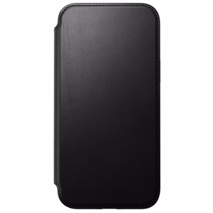 Nomad modernus odinis folio dėklas telefonui iPhone 15 Plus 6,7" juodas