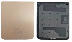 Galinis apatinis dangtelis Samsung F721 Z Flip4 5G Pink Gold originalus (service pack)