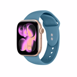 Crong Liquid dirželis, skirtas Apple Watch 44 / 45 / 46 / 49 mm, tamsiai mėlynas