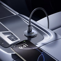 Automobilinis įkroviklis Baseus GoTrip 2xUSB-C 30W juodas C00072300123-01