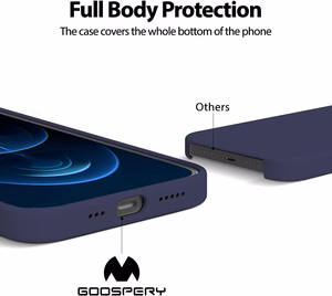 Mercury Silicone iPhone 14 6,1 tamsiai mėlynas