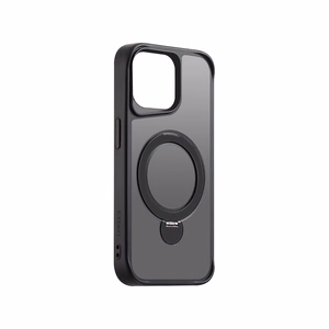 Etteri Matinis Magnetinis žiedas dėklas telefonui iPhone 12 / 12 Pro 6,1" juodas