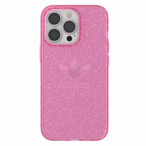 Adidas OR apsauginis skaidrus dėklas Blizgučiai iPhone 13 Pro / iPhone 13 - rožinis