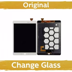 Ekranas skirtas Samsung T550 / T555 Tab A 9.7'' baltas (Atnaujintas: China)