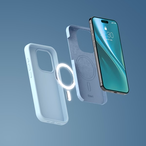 "Etteri" silikoninis "Mag" dėklas iPhone 14 6,1" šviesiai mėlynas