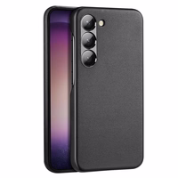 Dux Ducis Grit dėklas Samsung Galaxy S23+ eleganti dėklas iš dirbtinės odos juoda