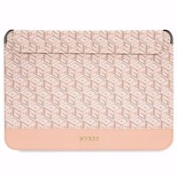 Guess GCube dryžuotas 14" nešiojamojo kompiuterio dėklas - rožinis