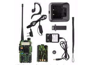 Baofeng UV-5R HTQ – nešiojamoji radijo stotelė, kamufliažinė (UV-5R-HTQ-CAMO)
