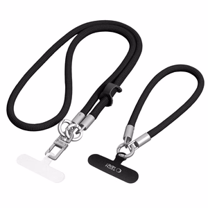 Tech-Protect C10S Rope Phone Lanyard - Black and Titanium