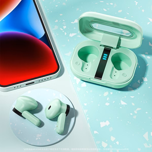 WEKOME VA06 Vanguard Series Bluetooth 5.2 TWS belaidės ausinės su įkrovimo dėklu, žalios