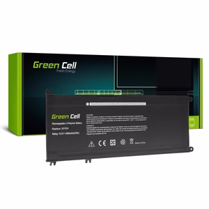 Green Cell baterija 33YDH DE138, skirta Dell Inspiron G3 3579/3779, G5 5587, G7 7588, 7577, 7773, 7778, 7779, 7786, Latitude 3380/3480/3490/3590