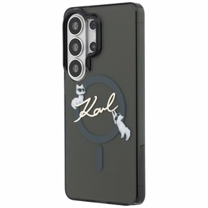 Karl Lagerfeld dėklas IML KC Script MagSafe skirtas Samsung Galaxy S26 Ultra juodas