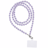 COLORFUL telefono dirželis, telefono pakabukas / virvelės ilgis 120 cm (60 cm kilpoje) / ant kaklo – violetinis