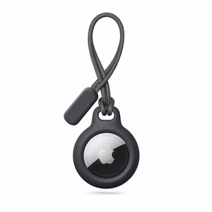 Tech-Protect Rough Chain dėklas Apple AirTag su pakabuku - Juodas