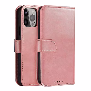 Magnet Чехол с откидной крышкой для Samsung Galaxy S25 Ultra - розовый