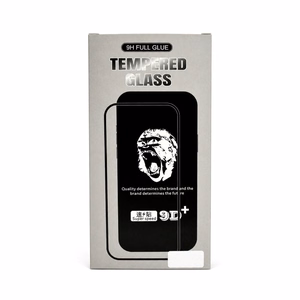 LCD apsauginis stikliukas 9D Gorilla Apple iPhone 14 Pro juodas (10 vnt. rinkinys)