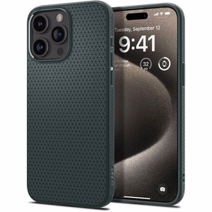 Spigen Liquid Air dėklas telefonui iPhone 16 Pro Max - žalias