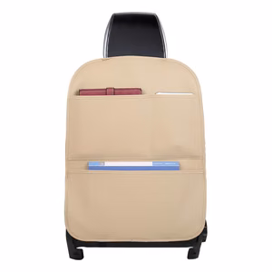 Car organizer for armchair seat beige