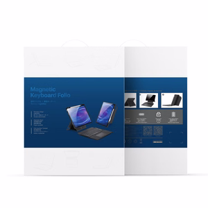 Dux Ducis DK serijos klaviatūros dėklas Samsung Tab S10 FE+ (Plus) su apšvietimu, juodas
