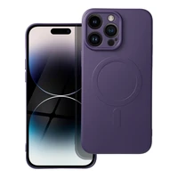 Silikoninis Mag Cover dėklas suderinamas su MagSafe IPHONE 14 Pro Max tamsiai violetinis