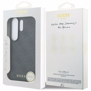 Guess dėklas 4G Classic Logo Charm MagSafe for Samsung Galaxy S26 Ultra juodas