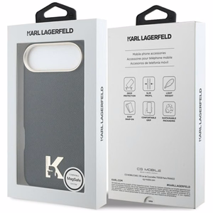 "Karl Lagerfeld Karl Head" logotipas "MagSafe" dėklas "iPhone Air" - juodas