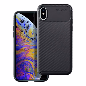 Dėklas CARBON PREMIUM telefonui IPHONE X / XS juodas