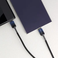 FORCELL F-ENERGY C357 kabelis Type C į Type C QC4.0 PD 5A 100W Gradientinis 1 m juodas