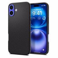 Spigen Liquid Air dėklas telefonui iPhone 16 - juodas